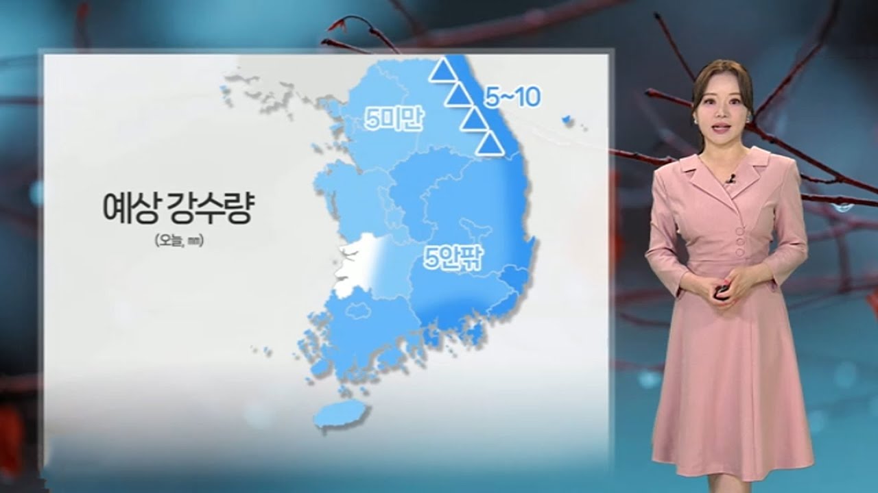 [날씨] 오늘 흐리고 곳곳 비…내일 낮부터 기온 오름세 / 연합뉴스TV (YonhapnewsTV)