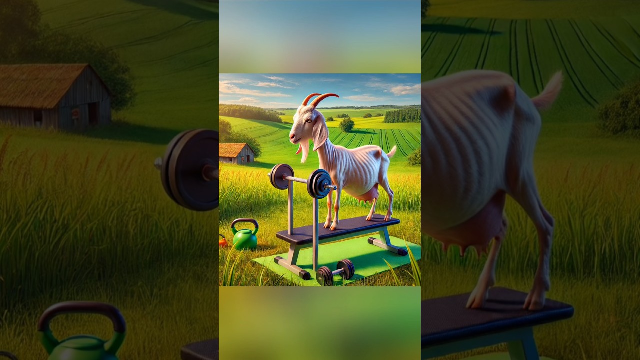 ये बेचारी बकरी दुबली और पतली होती है 😱mind blowing creators #cow #goat #goats #goatlovers #cowvideos