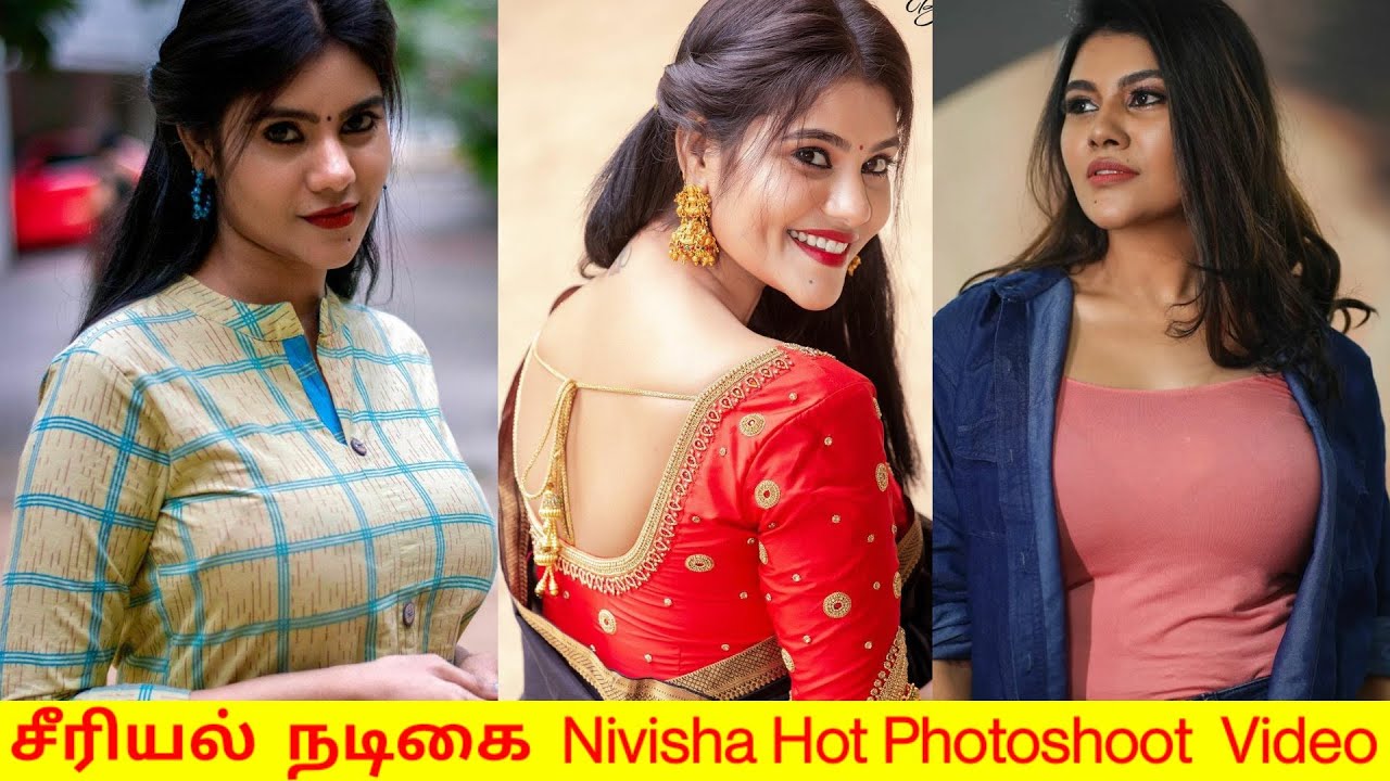 விஜய் டிவி  சீரியல்  நடிகை நிவிஷா New  photoshoot videos| Tamil Serial Actress Nivisha | 4K Video