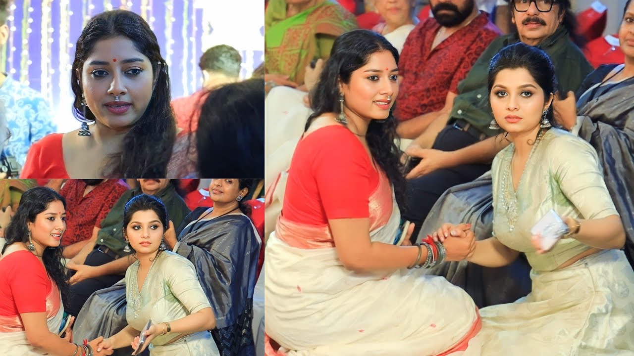 നടി അനുമോളെ നിലത്തിരുന്ന് സ്വീകരിക്കുന്ന നിരഞ്ജനയെ കണ്ടോ..😍| Niranjana Anoop & Actress Anumol | Cute