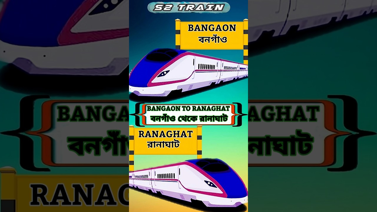 বনগাঁও থেকে রানাঘাট ট্রেন | Bangaon to Ranaghat train #shorts #train #travel #trending #shortsfeed