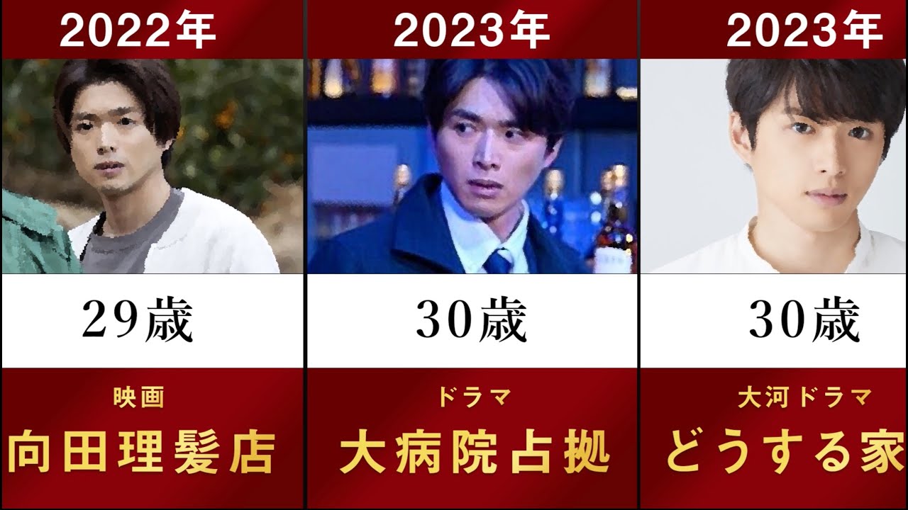 【大病院占拠】白洲迅の主なドラマ・映画を年齢順に並べてみた【紫鬼 相模俊介 どうする家康 奥平信昌 向田理髪店 HiGH&LOW 学校のカイダン 明日の君がもっと好き 刑事7人】