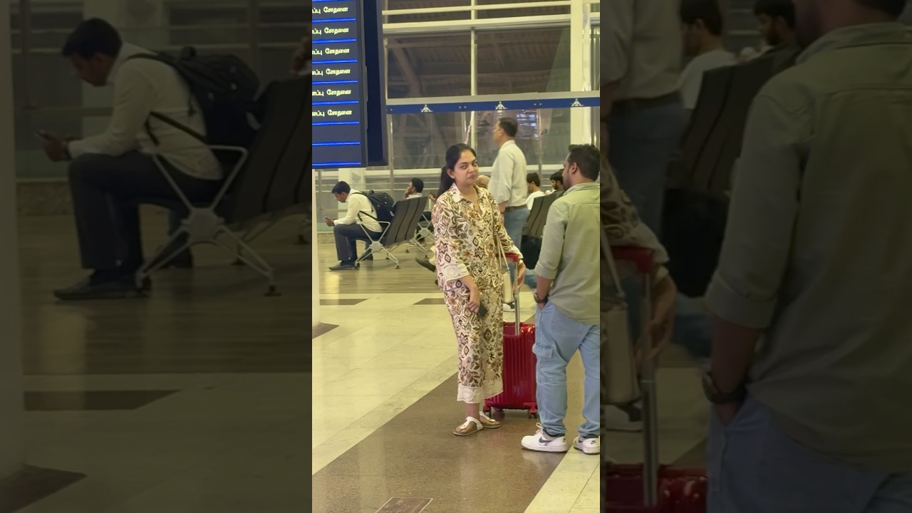 അഹാന കൃഷ്ണകുമാര്‍ 👀 @Chennai Airport #ahana #actress #shorts