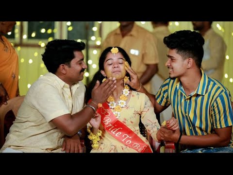 പുടവ കൊടുക്കൽ + haldi night #Rachanavishnurajwedding