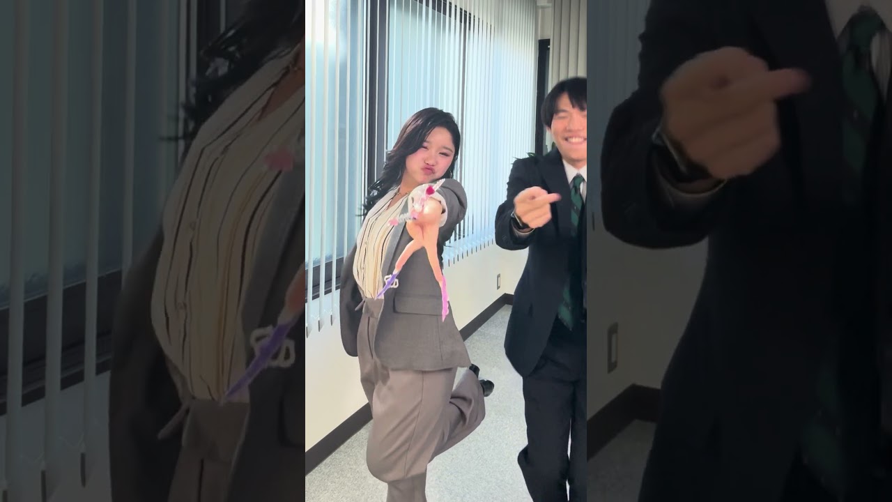 昨日部長と踊った動画🫶🏻🕺🏻🕺🏻部長！がんばれ！！🫢#本日も絶体絶命 #ショートコント 【音源ありの動画は プロフィールのリンクからTikTokをご覧ください！！】