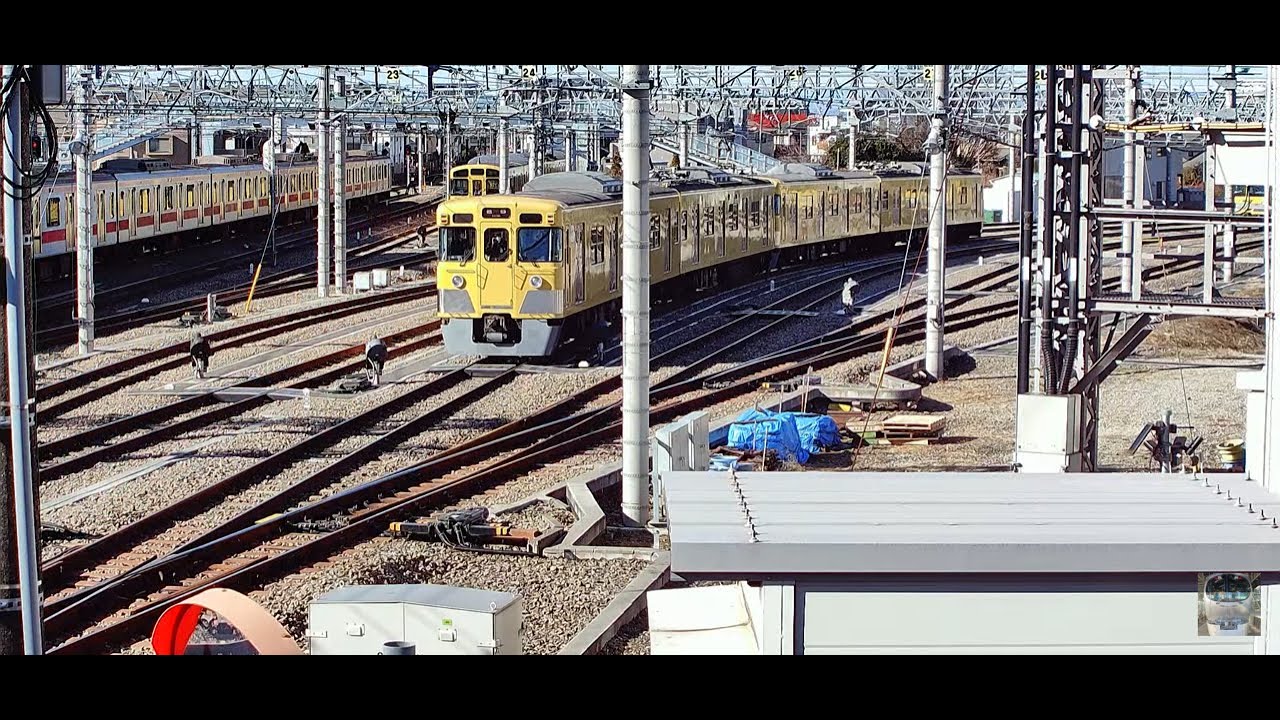 【西武線ライブカメラ２】　西武池袋線保谷駅付近の電留線ライブ映像
