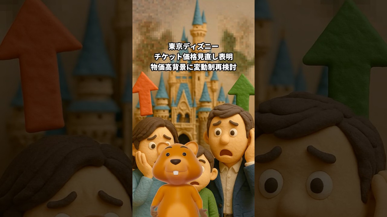 東京ディズニー｜チケット価格見直し表明 物価高背景に変動制再検討 2025/06/06 #ニュース #shorts #ディズニー #チケット #物価高