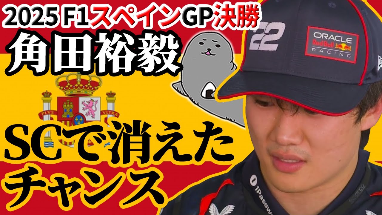 角田裕毅 / 2025年R9スペインGP決勝振り返り / ハンナさんの奇策3ストップ戦略で見えかけた入賞
