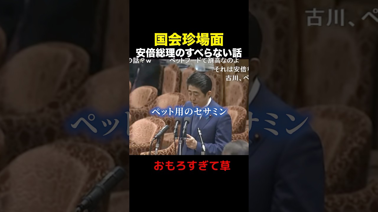 安倍総理の滑らない話 #国会 #面白 #安倍晋三 #ペット