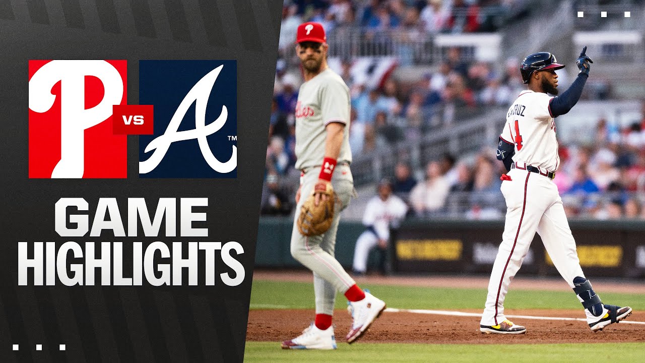 フィリーズ対ブレーブス ハイライト (4/9/25) | MLBハイライト