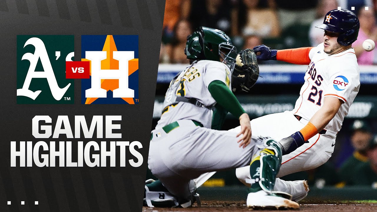 アスレチックス対アストロズ 試合ハイライト (5/27/25) | MLBハイライト
