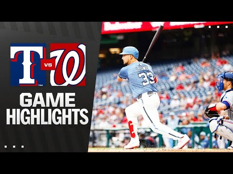 レンジャーズ対ナショナルズ 試合ハイライト (6/6/25) | MLBハイライト