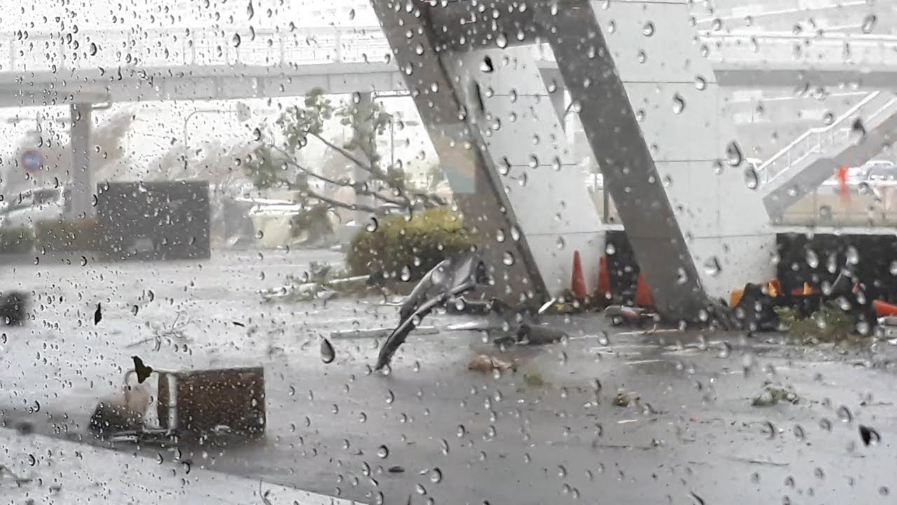 台風２１号　各地で猛威／ 和歌山・ 大阪・名古屋の様子
