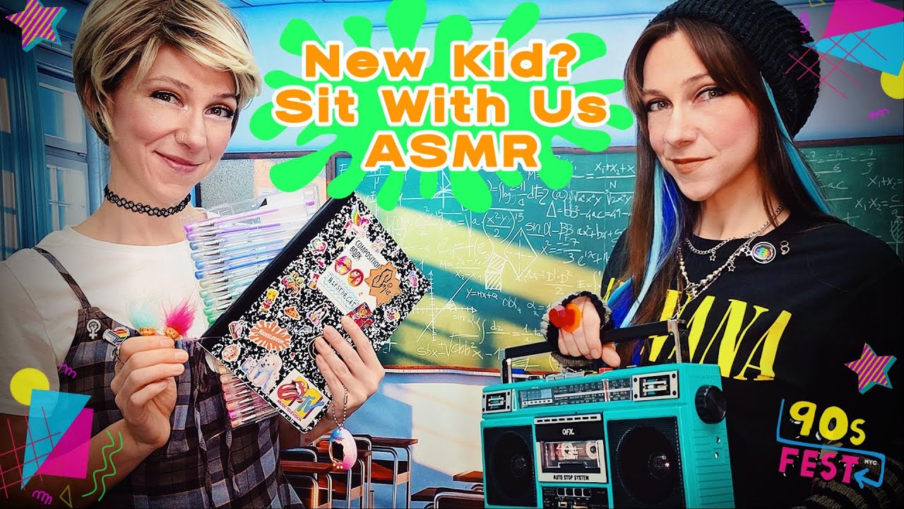 🎧 💾 90s Twin School Girls ASMR Roleplay | Whispered ASMR with Tingles, Tapes & Personal Attention 💖✨