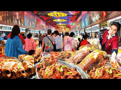 新疆美食大全！逛和田老夜市，神秘的三蛋一星，西瓜里烤鸽子，阿勒泰狗鱼 | 南疆味道，新疆夜市【阿林去赶集】