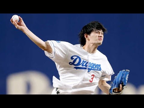 【中日】佐野勇斗が始球式に登場　ワンバウンド投球も１０９キロを計測