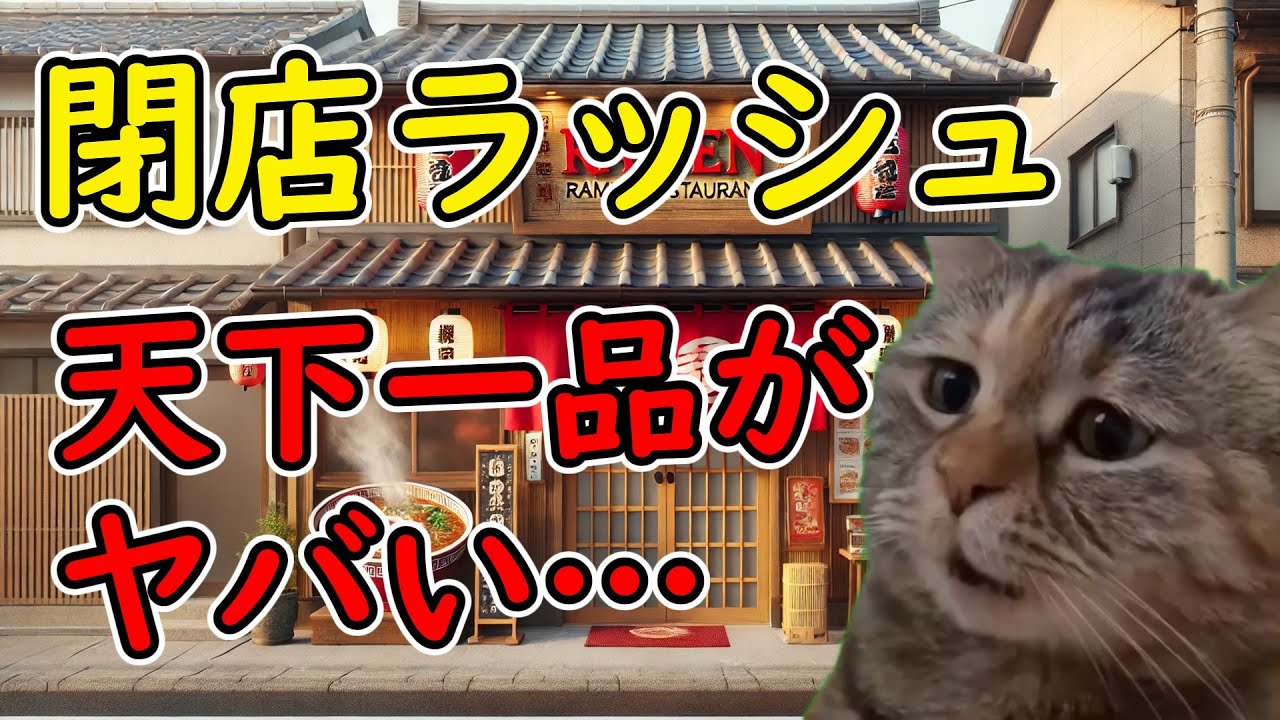 【猫ミーム】天下一品“閉店ラッシュ”の真相！あの伝説のラーメンに何が起きた！？