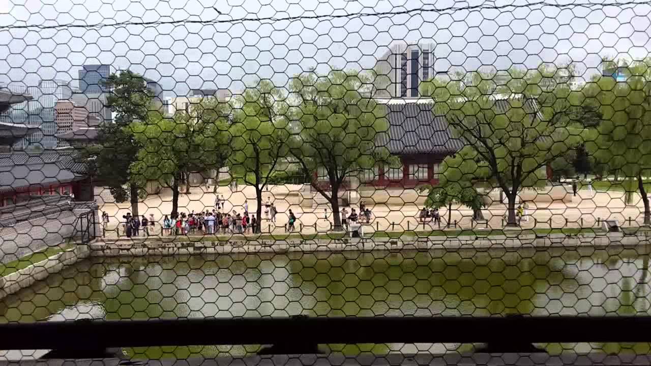 慶会楼の内部からの様子
