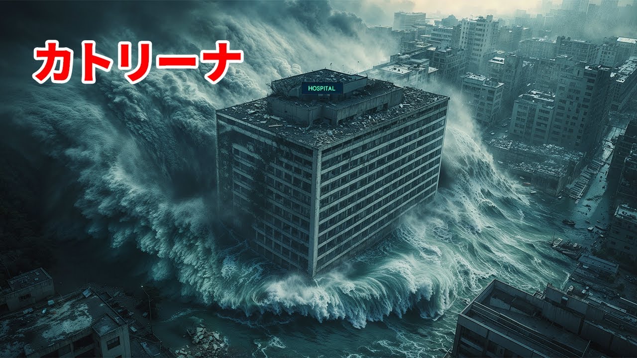 恐ろしいほどの猛烈な台風が街全体を水没させた【映画紹介】