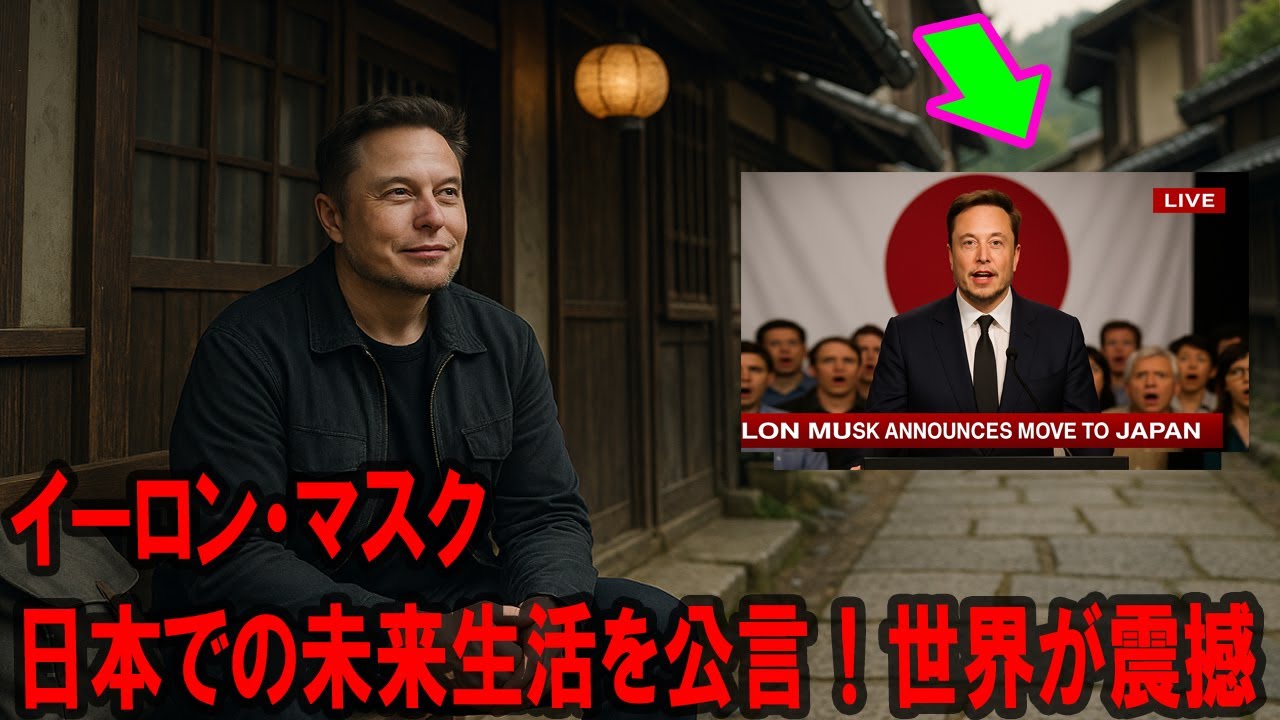 イーロン・マスクが日本での未来生活を公言！世界が震撼! 山梨の村で始まる夢の物語