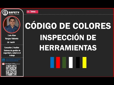 🚦📝 𝗖𝗼́𝗱𝗶𝗴𝗼 𝗱𝗲 𝗰𝗼𝗹𝗼𝗿𝗲𝘀 𝗲𝗻 𝗹𝗮 𝗶𝗻𝘀𝗽𝗲𝗰𝗰𝗶𝗼́𝗻 𝗱𝗲 𝗵𝗲𝗿𝗿𝗮𝗺𝗶𝗲𝗻𝘁𝗮𝘀 🚦📝🇵🇪🚦
