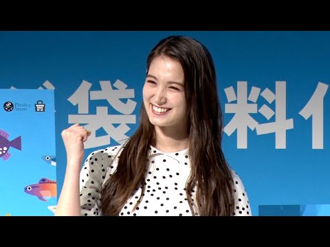 トラウデン直美、「レジ袋チャレンジ」をＰＲ