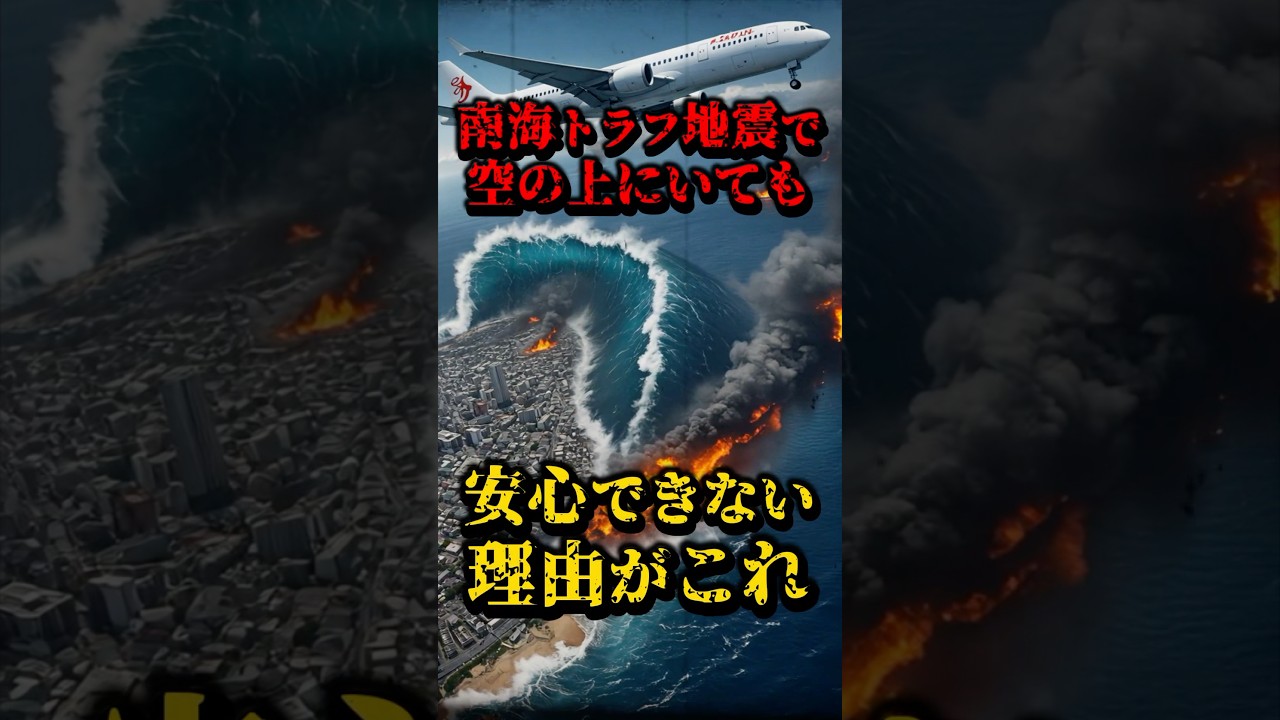 南海トラフ地震で空の上にいても、安心できない理由がこれ #都市伝説 #南海トラフ #地震 #飛行機