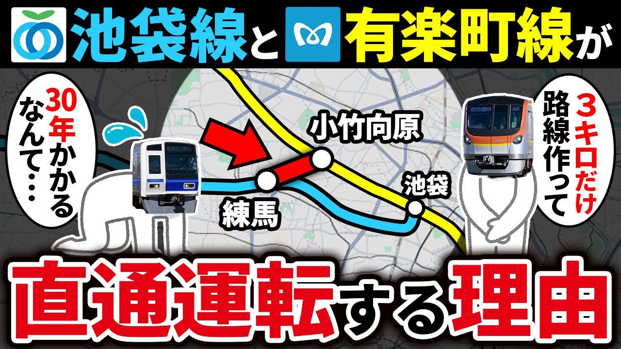 なぜ西武池袋線と東京メトロ有楽町線は、西武有楽町線で直通運転をしているのか？【ゆっくり解説】
