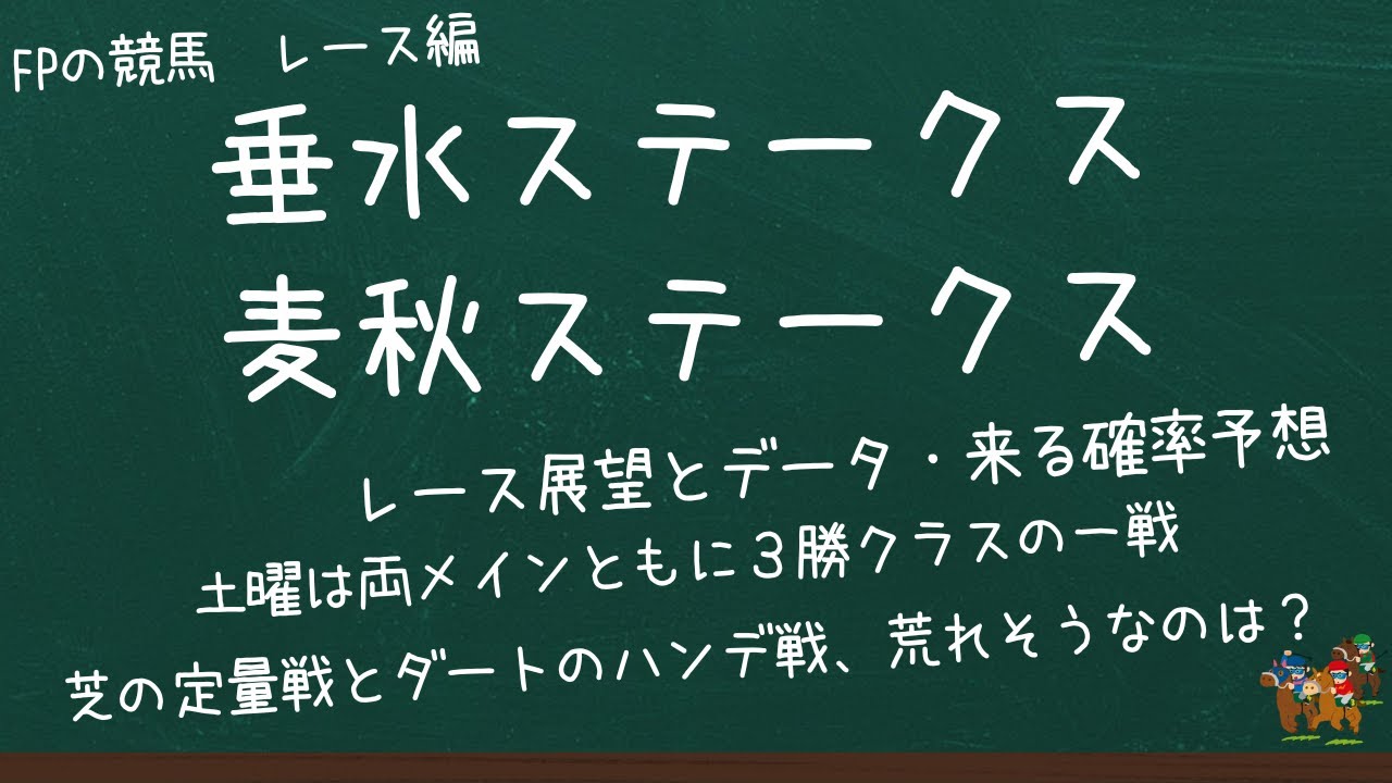 土曜のメインレース・垂水ステークスと麦秋ステークスの来る確率予想！　意外な子が確率上位に？？　果たして結果は……