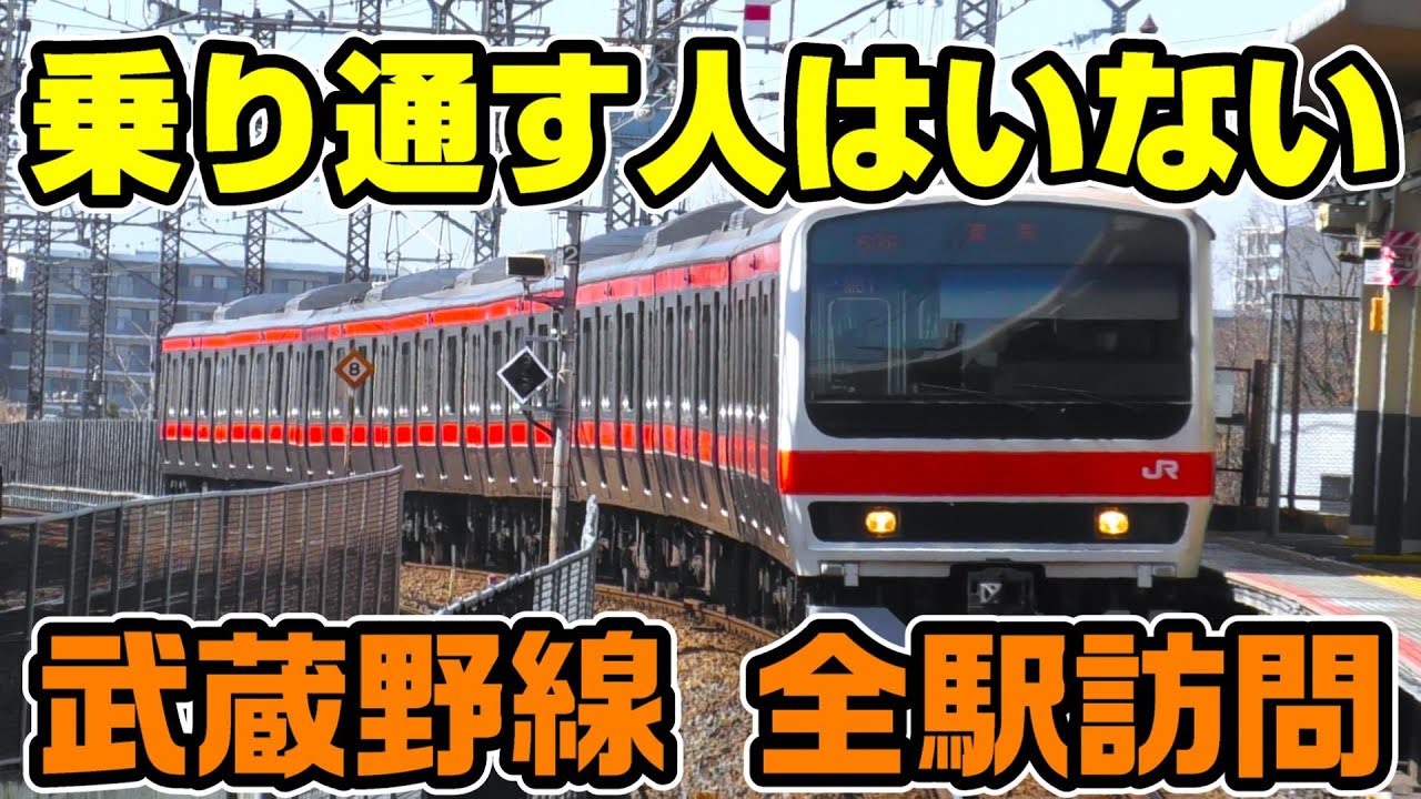 【遠回り路線】武蔵野線を全駅訪問