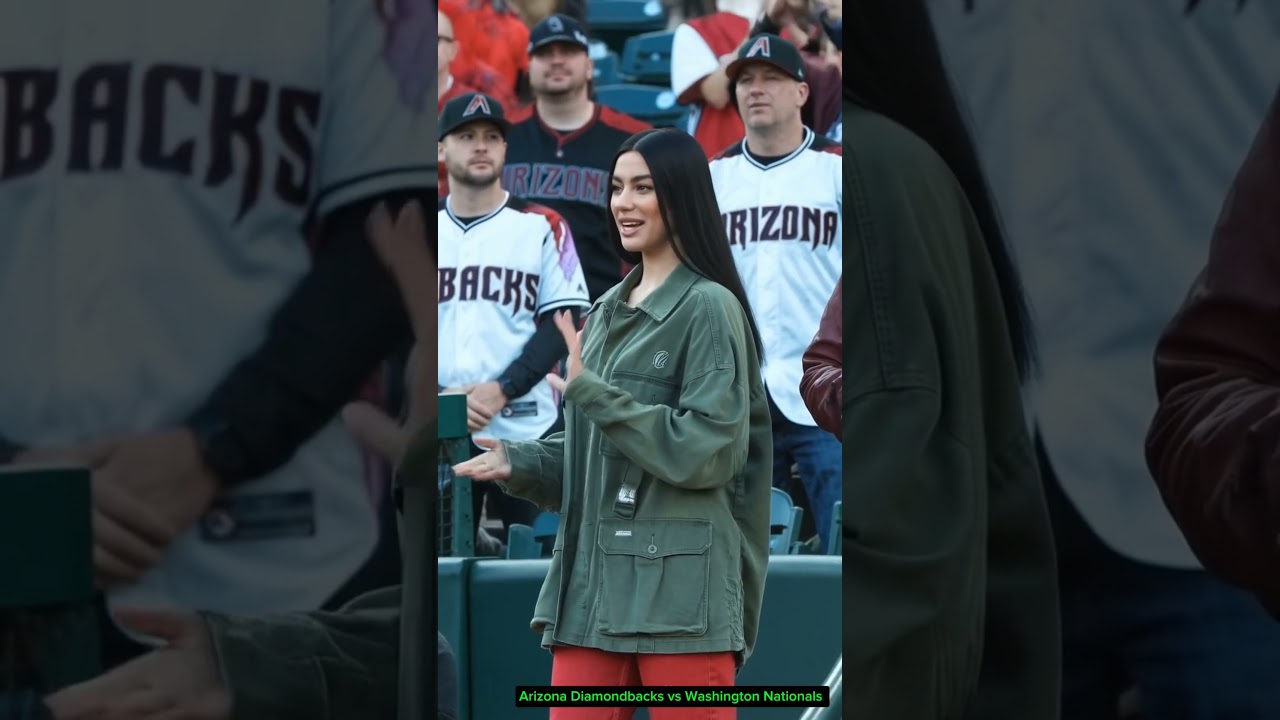デュア・リパ、ワシントン・ナショナルズ対アリゾナ・ダイヤモンドバックスの試合で目撃される | MLBセレブ目撃情報 2025