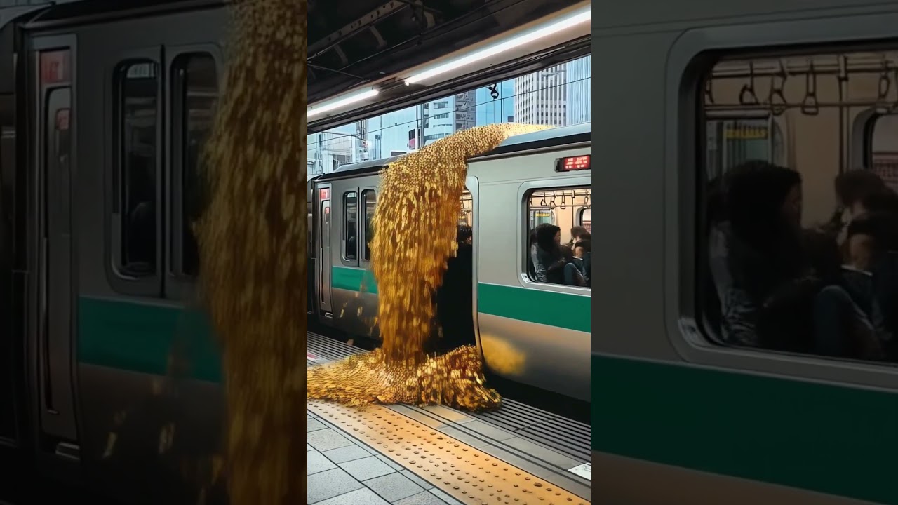 ”超開運脳”への変換スイッチ 眼福映像「埼京線の電車から金塊が溢れ出した」#お金 #ゴールド #宝くじ当選 #高額当選 #金運アップ