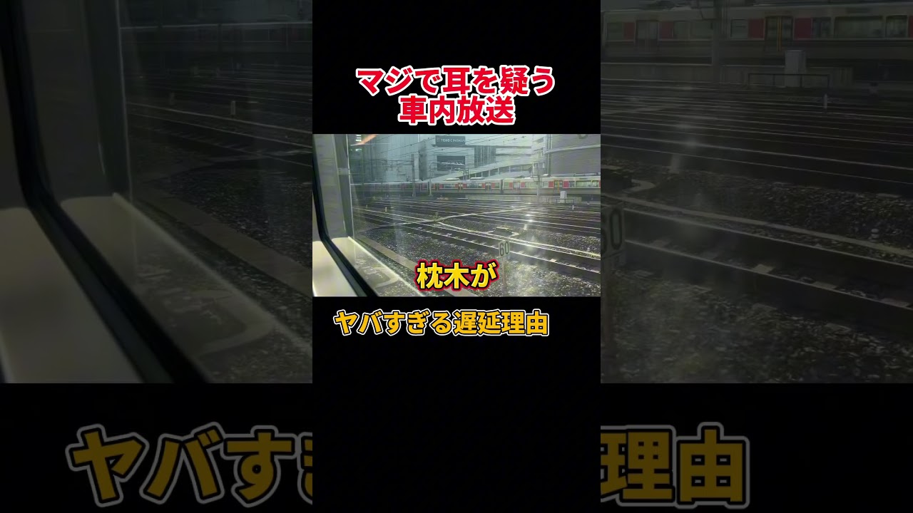 ヤバすぎる理由で遅れた列車に遭遇しました…