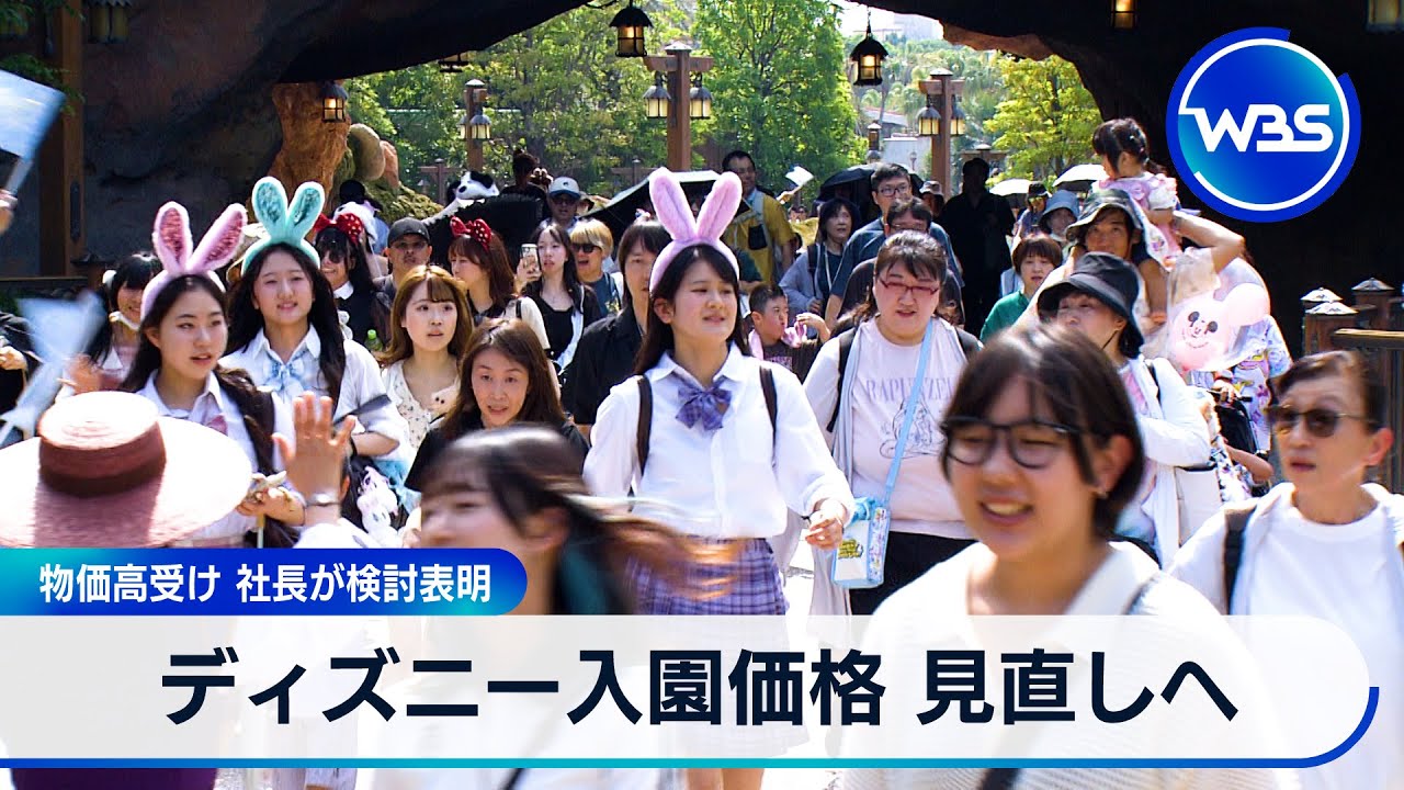 ディズニー入園価格 見直しへ　物価高受け 社長が検討表明【WBS】