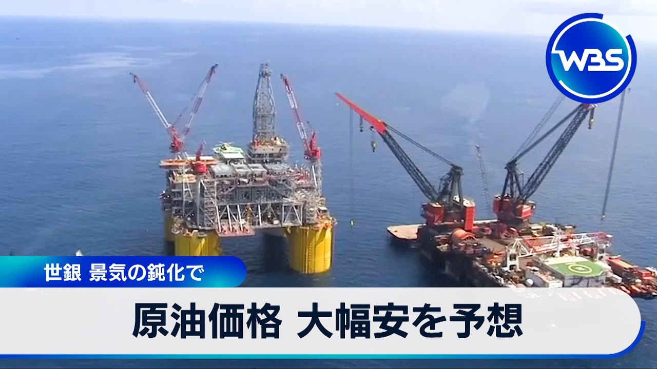 原油価格 大幅安を予想　世銀 景気の鈍化で【WBS】