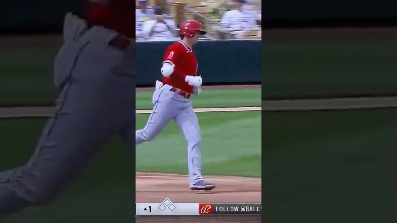 出ました! 大谷!  今季一発目のホームラン