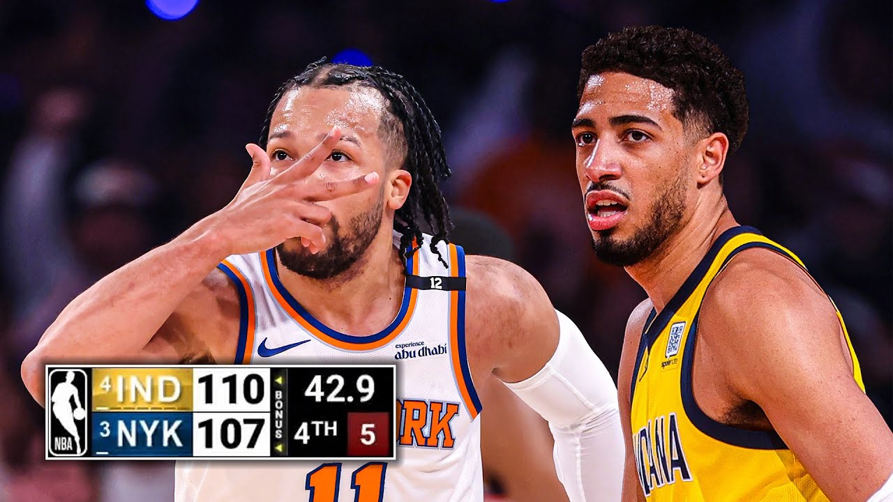 ペイサーズ対ニックス 第2戦 - 激しいエンディング | 2025 NBAプレーオフ 🔥