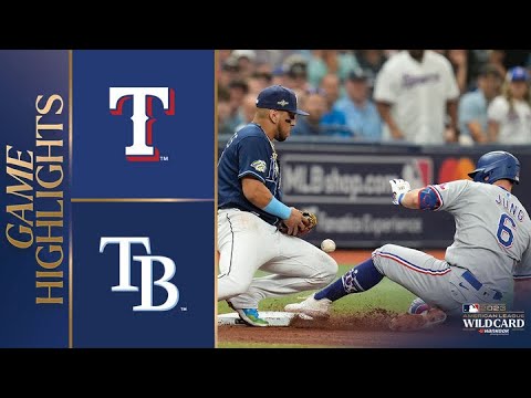 レンジャーズ対レイズ ワイルドカードゲーム2 ハイライト (10/4/23) | MLBハイライト