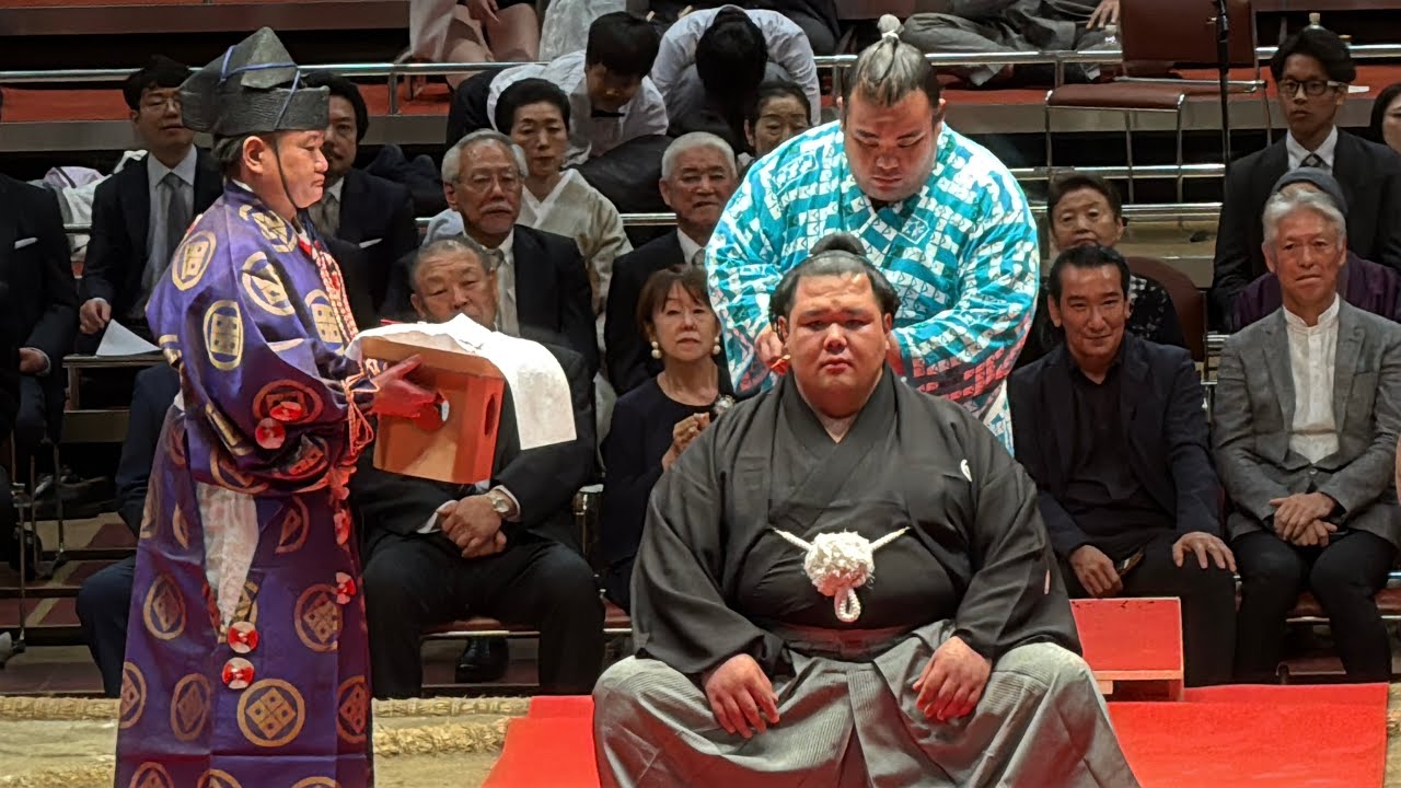 【阿武咲断髪式】阿武松部屋の力士が鋏を入れる 2025.6.1 [ONOSHO retirement ceremony]