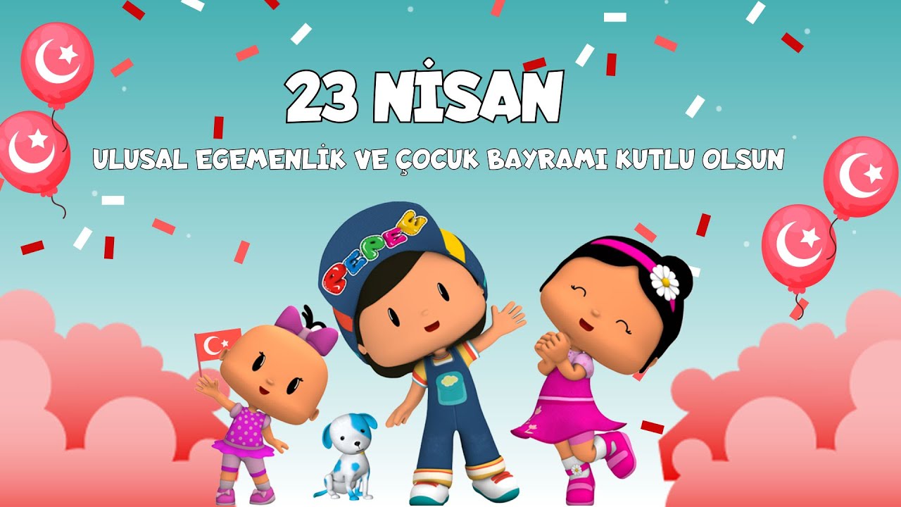 🎈 23 Nisan Ulusal Egemenlik ve Çocuk Bayramı Kutlu Olsun! 🔴⚪ 🎈 #23nisankutluolsun  #çizgifilm