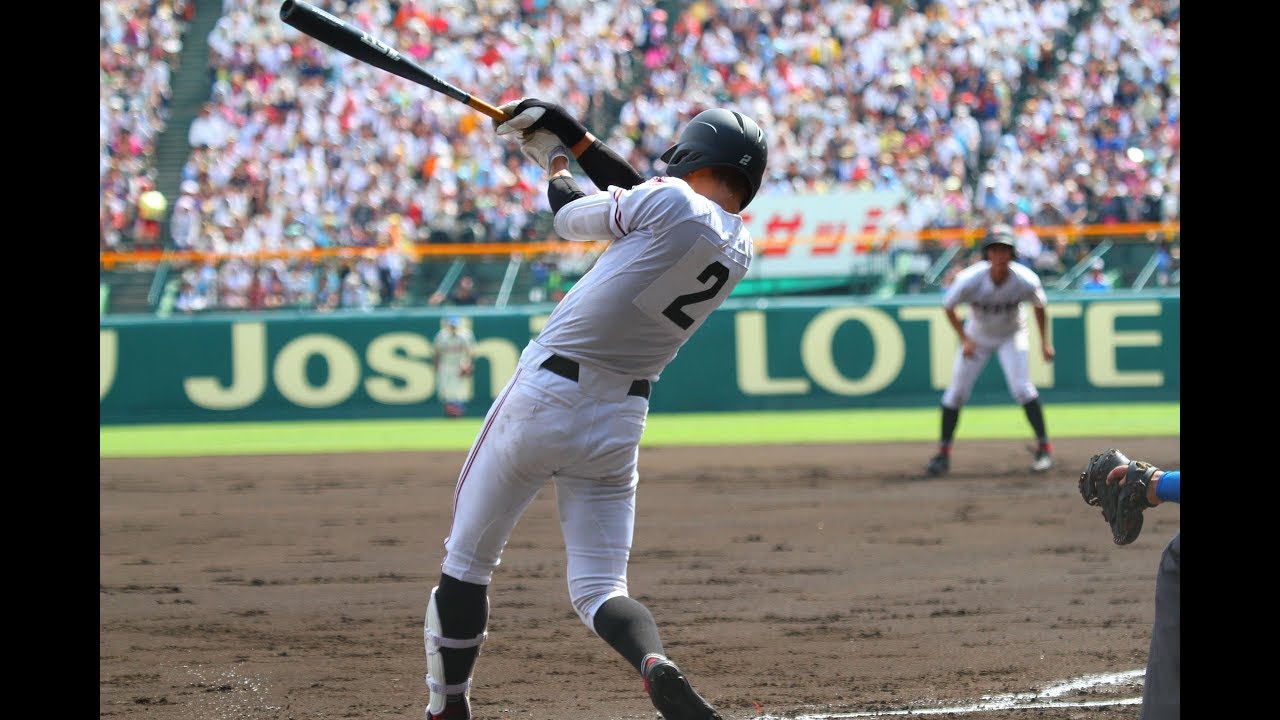 広陵 中村奨成・6本塁打!!17打点!!19安打!!43塁打!!(第99回選手権大会)