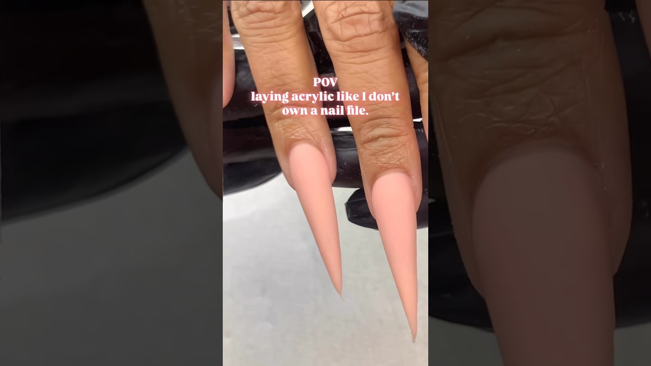 💞 acrylic application #stiletto #nails #nailart #nailartdesignsathomewithtools