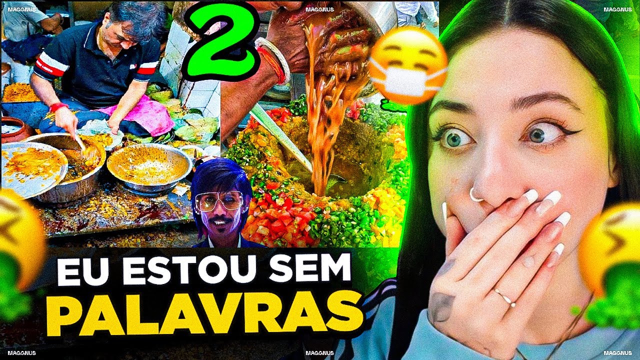 🔴 As Comidas de Rua mais Nojentas da India PARTE 2. + Nojento ainda! ‹ Ellen reagindo ›