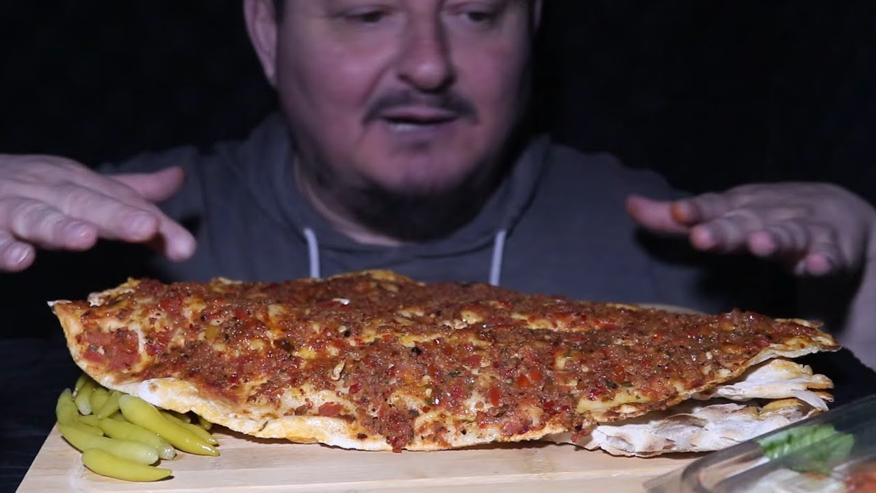 || ASMR MUKBANG || Lahmacun #neromasmr