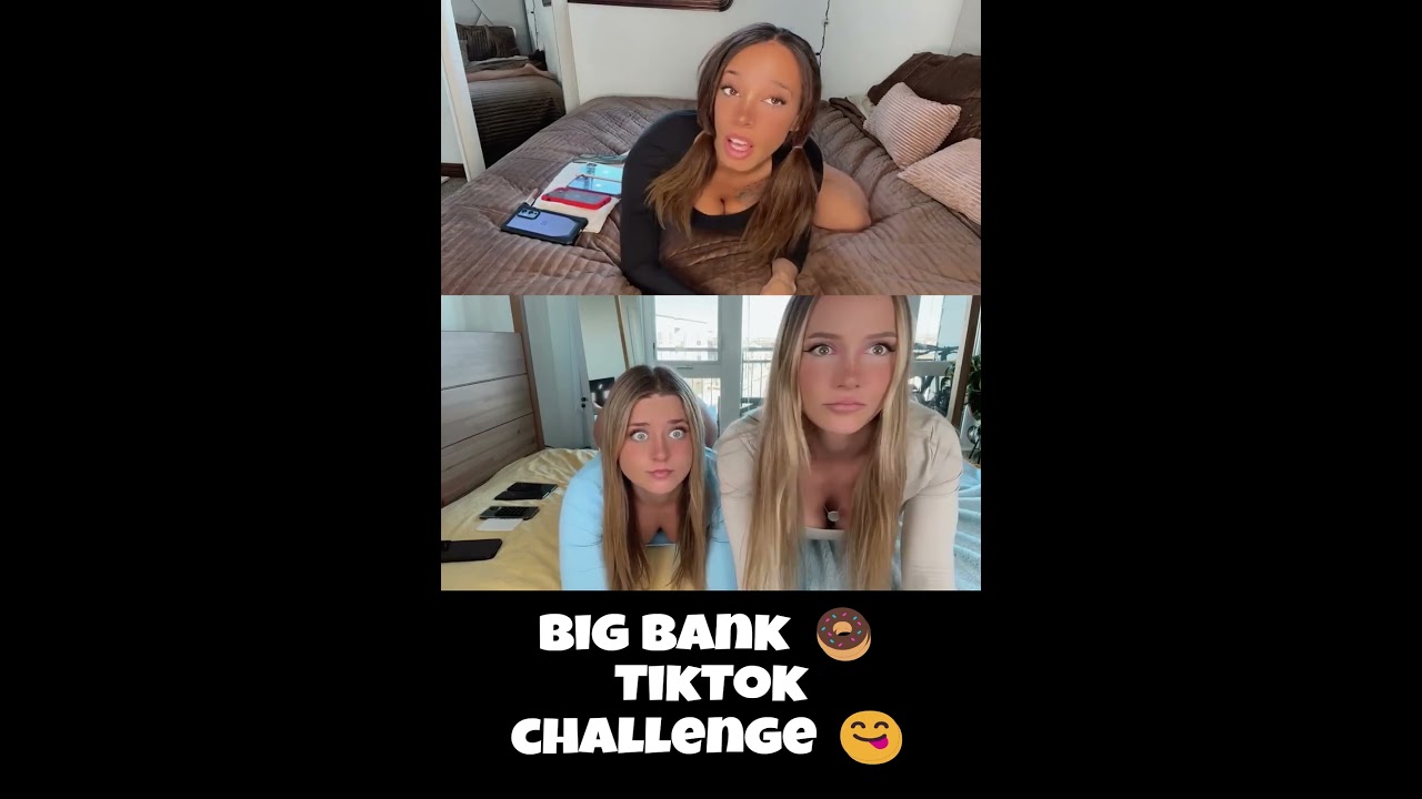 🍩 big bank challenge 😋🍩😋 tiktok #tiktokchallenge