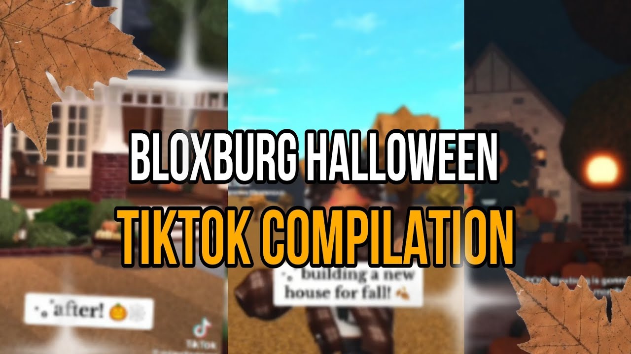 🎃🍂| Bloxburg Halloween Tiktok compilation | DaLorderay 👻🍁