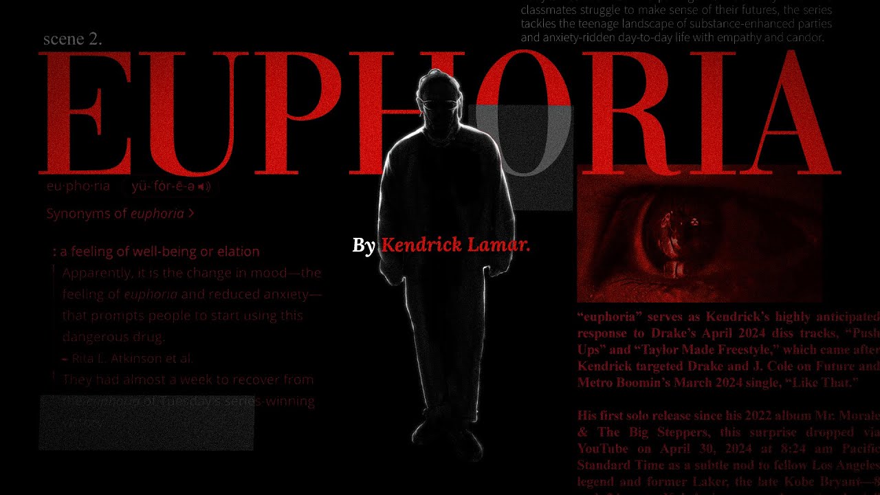 𝐄𝐔𝐏𝐇𝐎𝐑𝐈𝐀 by Kendrick Lamar (Verse 2) Lyric Music Video