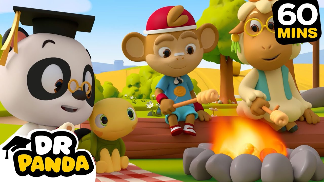 🍂🎃 Campfire Fall Fun! | Learning Cartoon For Kids | Dr. Panda 🐼