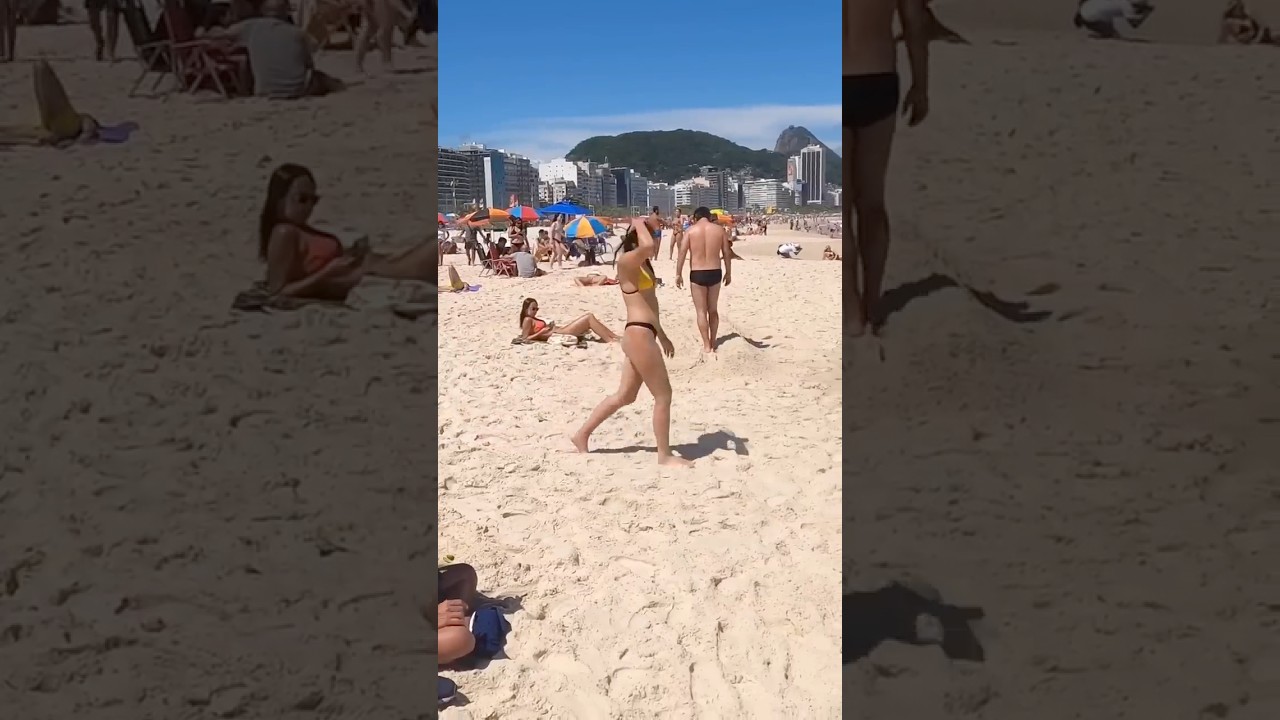 🇧🇷 Copacabana Beach in Rio de Janeiro🌴Brazil