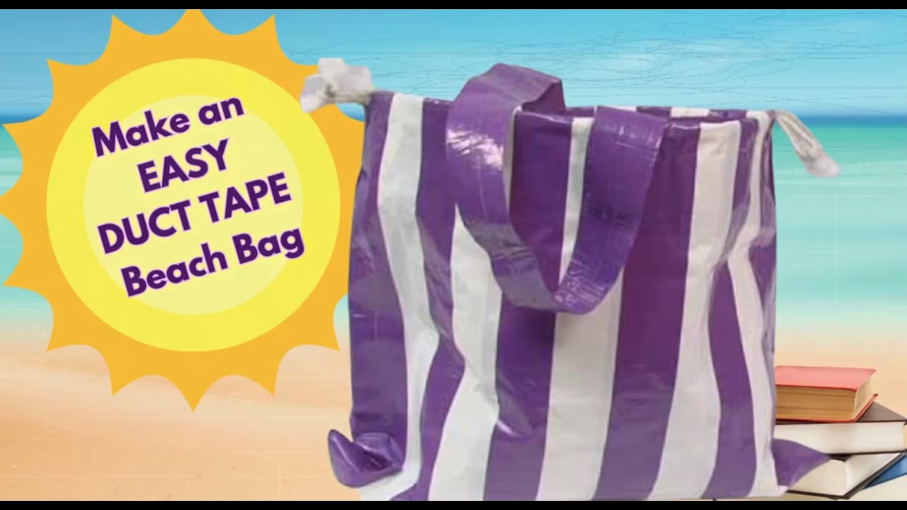 🎨 DIY Duct Tape Beach Bag | Easy Kids Craft! 🏖️